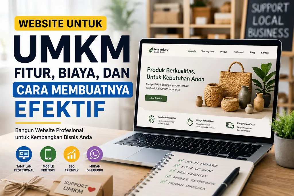 Website untuk UMKM: Fitur, Biaya, dan Cara Membuatnya Efektif