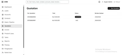 CRM — Customer Relationship Management, tampilan 3